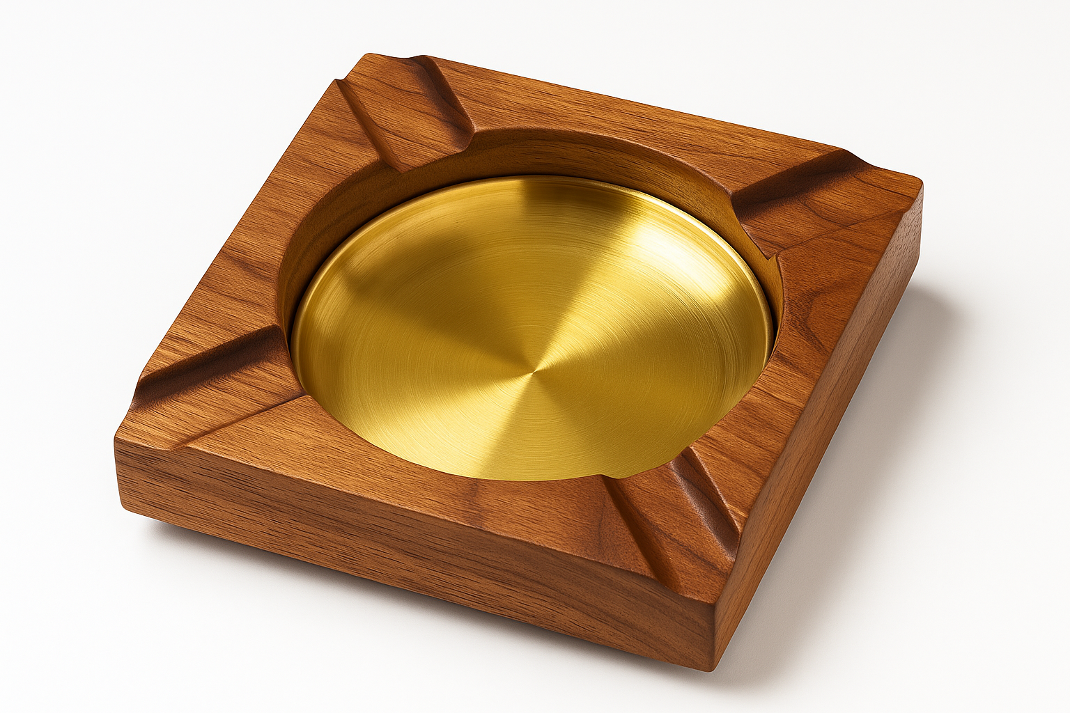 Walnut Cigar Ash Tray